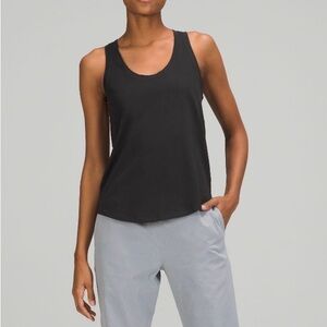 lululemon athletica Black Scoop Neck Tank - Women's